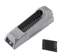 Tidevib Herramienta cepilladora de carpintería de cuerpo metálico, lima de mano de acero inoxidable y escofina para tabla, plano de bloque con tornillo de pulgar seguro, 140 mm y 300 mm