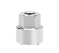 Tidevib Herramienta de extracción de cubierta lateral de doble manivela para bielas SRAM BB30, herramienta portátil de mantenimiento de bicicletas con acero de alto carbono 45#, para llave de 21 mm