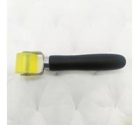 Tidevib Herramienta de rodillo de rueda de presión para alfombrillas de amortiguación de sonido de coche, herramienta de prensado de pegamento con agarre cómodo, material de poliuretano y silicona de