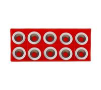 Tidevib Insertos redondos de carburo de 16 mm de repuesto para torneado de madera, 30 biseles de acabado, compatibles con pequeños huecos y acabados, 10 unidades