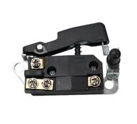 Tidevib Interruptor de botón de disparo para interruptor eléctrico HR0810B/HM0810, pieza de repuesto de herramienta eléctrica, PST NO con botón de bloqueo, 12 A 250 V CA