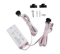 Tidevib Interruptor de proximidad con sensor táctil dual, interruptor de control de 220 V 5 A para luces LED con diseño blanco compacto y espacio entre agujeros de 14 mm