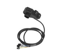 Tidevib Interruptor eléctrico 2 en 1 para bicicleta eléctrica, control de señal de giro de bocina de faro, carga de 12 V CC, material ABS, negro (interfaz SM 3Y/2Y)