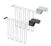 Tidevib Jaula para sándwich para tostadora, soporte de pan de acero inoxidable con asas resistentes al calor, 25,3 x 17 cm, compatible con panificadora, utensilios de cocina negros