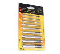 Tidevib Juego de 9 perforadores redondos huecos de cuero de 2,5 a 10 mm para hacer cinturones, correas de reloj y juntas, hechas de acero al carbono