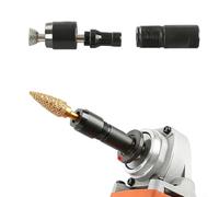 Tidevib Juego de adaptadores modificados para amoladora angular, juego de conversión de mandril de amoladora recta de rosca M10 con pinza de 3 mm y 6 mm para herramientas eléctricas de 100 tipos