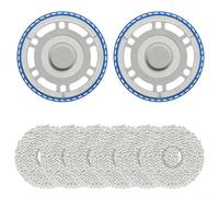 Tidevib Juego de tablero de marco de sistema de fregado para ECOVACS 2 soportes 6 almohadillas de microfibra compatibles con T30 PRO T50 MAX PRO N30 PRO para aspiradora robot OMNI