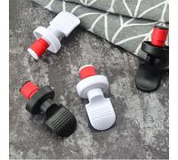 Tidevib Juego de tapones herméticos para botellas de vino, 7 x 3,2 cm para botellas de cerveza de vino y cierre, paquete de 2/4/6 con opciones en blanco y negro