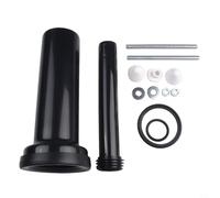 Tidevib Juego de tubos de conexión de cacerola de goma de 300 mm para colgar en la pared, marco de cisterna de inodoro para Duofix H112 H98 H82 con conexión de 90 mm y cono de extensión de 45 mm
