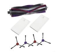 Tidevib Kit de accesorios de repuesto para Midea M9 para Eureka E20 Plus para VCR S10 Plus para robot aspirador Obode A8, cepillos principales, cepillos laterales, filtros HEPA (A)