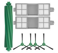 Tidevib Kit de accesorios de repuesto para Roomba 205 para compactador de polvo para robot aspirador combinado, cepillos principales, cepillos laterales, filtros HEPA