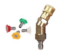 Tidevib Kit de conectores de boquilla de lavadora de alta presión con codo ajustable de 360 grados y conexión rápida para Karcher para Nilfisk para Bosch para K?rcher K2 K3 K4 K5 K7 Series