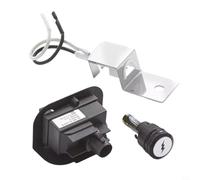 Tidevib Kit de encendido para parrillas de gas Weber Q1200 Q2200 reemplaza la pieza 64868 con electrodo de enchufe de botón y cable, fácil de instalar, plateado