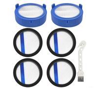 Tidevib Kit de filtros AEG 8000 con 2 filtros de salida de aire, 4 filtros de entrada para aspiradora ASKW4, ESKW4, FX8 AZE156 EFP91835 900 con cepillo de limpieza
