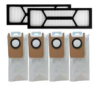 Tidevib Kit de mantenimiento para aspiradora Eufy S1 Pro con filtros de repuesto y bolsas de recogida de polvo para mantenimiento regular del sistema de limpieza del hogar (A)