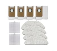 Tidevib Kit de piezas de repuesto para Airrobo para robot aspirador t20, con 4 bolsas de polvo, 4 paños de fregona y 2 filtros HEPA