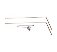 Tidevib Kit de varillas de cobre con sondas telescópicas ajustables y péndulo para adivinación psíquica, localización y orientación espiritual