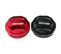 Tidevib LatoYard - Cubierta decorativa para depósito de combustible de motocicleta, aleación de aluminio, color negro