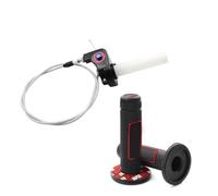 Tidevib LatoYard - Manillar de acelerador de motocicleta, manubrio grande de plástico con aceite, color dorado