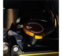 Tidevib LatoYard - Tapa decorativa de aleación de aluminio para radiador de motocicleta, color dorado