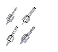 Tidevib Live Center con rodamientos triples para cono Morse MT1/MT2/MT3/MT4, para contrapunto de torno CNC, acero de alto carbono, 3000 RPM, plateado