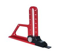 Tidevib Medidor de profundidad de altura ajustable de 0 a 60 mm para mesa de enrutador y sierra de mesa, herramienta de aleación de aluminio CNC con escala métrica y de pulgadas