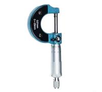 Tidevib Micrómetro exterior de precisión 0-25mm Calibrador de acero al carbono resistente con puntas de carburo para metal industrial 0.01mm Graduación Negro
