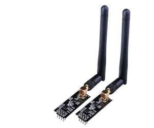 Tidevib Módulo transceptor inalámbrico NRF24L01+ PA con antena compatible con 2.4 GHz, paquete de 2