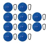 Tidevib Paquete de 10 bolsas de peso de PVC con ganchos para piscinas sobre el suelo, color azul