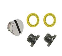 Tidevib Paquete de 2 tornillos de drenaje de aceite para MerCruiser para fueraborda, lubricante de engranajes de metal, sustituye al fabricante original 10-79953Q04