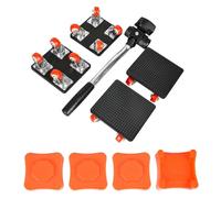 Tidevib Paquete de 4 motores de muebles resistentes con rotación de 360° y altura ajustable, construcción de acero al carbono para sofás y electrodomésticos