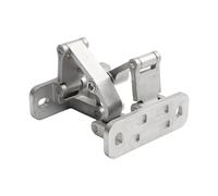 Tidevib Para bisagras de puerta de acero inoxidable para puertas de piedra, diseño invisible con 165 ángulos de apertura, presión de fuego ajustable, color plateado