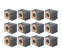 Tidevib Para Eufy X10 para Pro y X8 para Pro para bolsas de polvo al vacío, paquete de 12, filtración de 3 capas con carbón activado para control, recambios desechables autosellantes