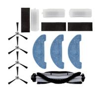 Tidevib Para piezas de repuesto robóticas para aspiradora, para VG RVC 3000 y para VG RVC 3000 BS, incluye 4 cepillos laterales, cepillo rodante, 3 paños de fregona, 3 kits de filtro