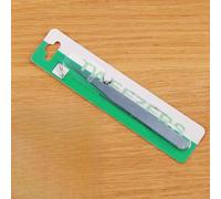 Tidevib Pinzas de acero inoxidable de 125 mm hechas a mano para reparación de relojes, codo de cabeza recta para herramientas de precisión con punta antiestática