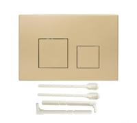 Tidevib Placa de descarga doble para GEBERIT Sigma01 Series, UP300 marco de botones cromados 164 x 246 x 12 mm (dorado)