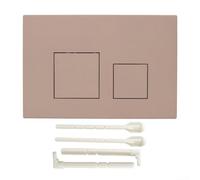 Tidevib Placa de descarga doble para GEBERIT Sigma01 Series, UP300 marco de botones cromados 164 x 246 x 12 mm (caqui)