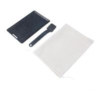 Tidevib Placa de parrilla de camping con asa, sartén plegable para huevos de carne y teppanyaki, hierro, negro con bolsa de almacenamiento (negro)