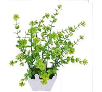 Tidevib Plástico para mini valla de decoración floral para añadir un toque natural a la mesa en varios interiores (verde)