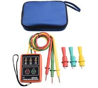 Tidevib Probador de rotación trifásica SM852B, indicador de fase abierta y rotación con LED/zumbador, detector de voltaje de CA de 60 V-600 V, medidor de probador de fase portátil