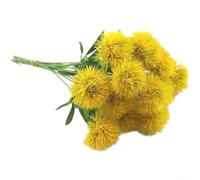 Tidevib Ramo de flores artificiales de un solo tallo para decoración moderna del hogar, oficina, espacio de estilo y comercialización visual comercial (amarillo)