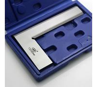 Tidevib Regla cuadrada de borde de acero inoxidable 90 herramienta de medición de ángulo recto, precisión de grado 1, tolerancia 002-005 mm, para maquinista e ingeniero, 100 x 63 mm