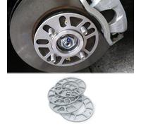 Tidevib Rueda ampliada para reequipamiento de coche para brida de junta de cubo de 3/5/8/10 mm 4x98/100/108/110/112/120/130 y 5 x 100/108/110/112/115/120/130, espaciador de ajuste ET de metal plateado