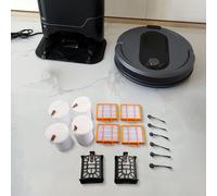 Tidevib Shark AI Ultra 2 en 1 Robot Partes de repuesto, kit de accesorios de 16 piezas con filtros, filtros de espuma, cepillos laterales, filtro de algodón, compatible con RV2600WSEU RV2500SEU