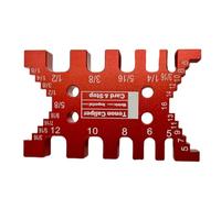 Tidevib Sierra de mesa de aleación de aluminio, medidor de profundidad, hueco de espiga y abrazadera de cola de milano, herramienta de medición para carpintería