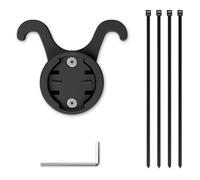 Tidevib Soporte de sillín de bicicleta ABS para Garmin Varia y luces traseras compatibles, compatible con modelos RVR315 RTL510 515 500, incluye llave y bandas