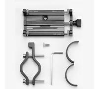 Tidevib Soporte giratorio de 360 grados para teléfono inteligente de bicicleta, soporte de aleación de aluminio con bloqueo de 4 garras, se adapta a manillares de 58-88 mm de ancho y 22,2-31,8 mm