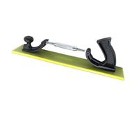 Tidevib Tabla de molienda manual al vacío para lijado en seco, rectangular, 70 x 420 mm, placa de pulido ABS con mango ajustable para masilla de carrocería de coche y cenizas