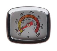 Tidevib Termómetro profesional para barbacoa de acero inoxidable para exteriores con pantalla de escala transparente para asar y uso en horno, rango de temperatura de 10.0 °C a 371.1 °C