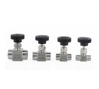 Tidevib Válvula de aguja de acero inoxidable 304 con diseño de alambre interior, 1/2 pulgadas, 1/8 pulgadas, 3/8 pulgadas, 1/4 pulgadas, para uso industrial y de laboratorio versátil